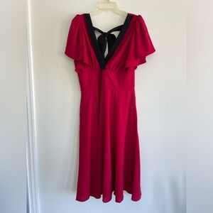 Unique Vintage size Large Red Dress